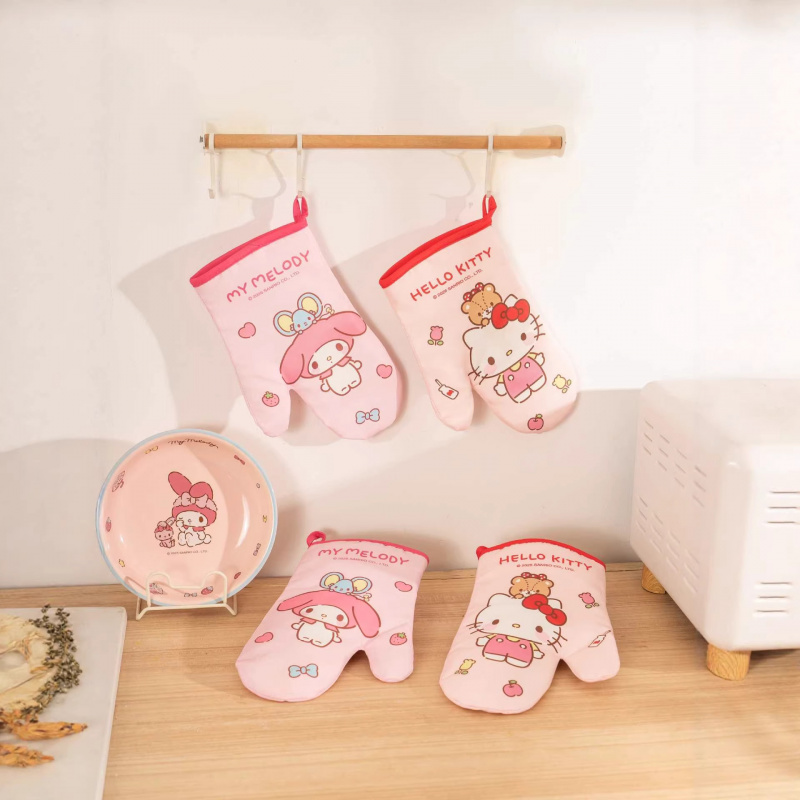 Heat Resistant Glove - Guantes de Silicona Hello Kitty Kuromi,