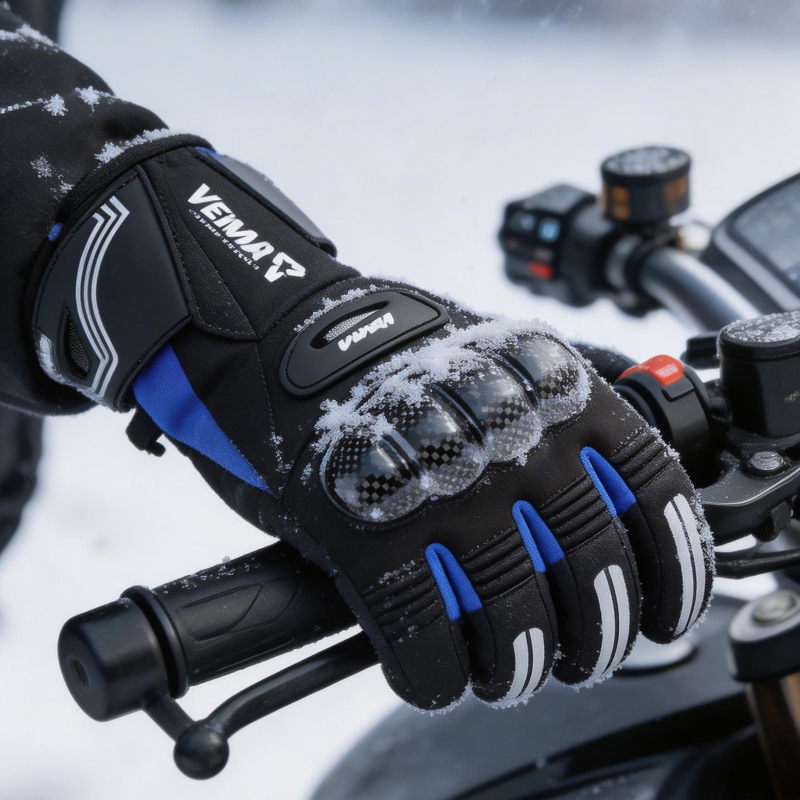 Ski Glove Waterproof - Guantes de Motocicleta Impermeables y Cálidos