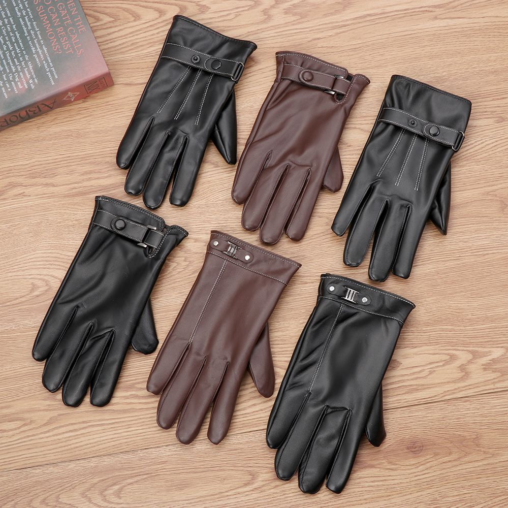 Leather Driving Glove - Guantes Térmicos de cuero para hombre,