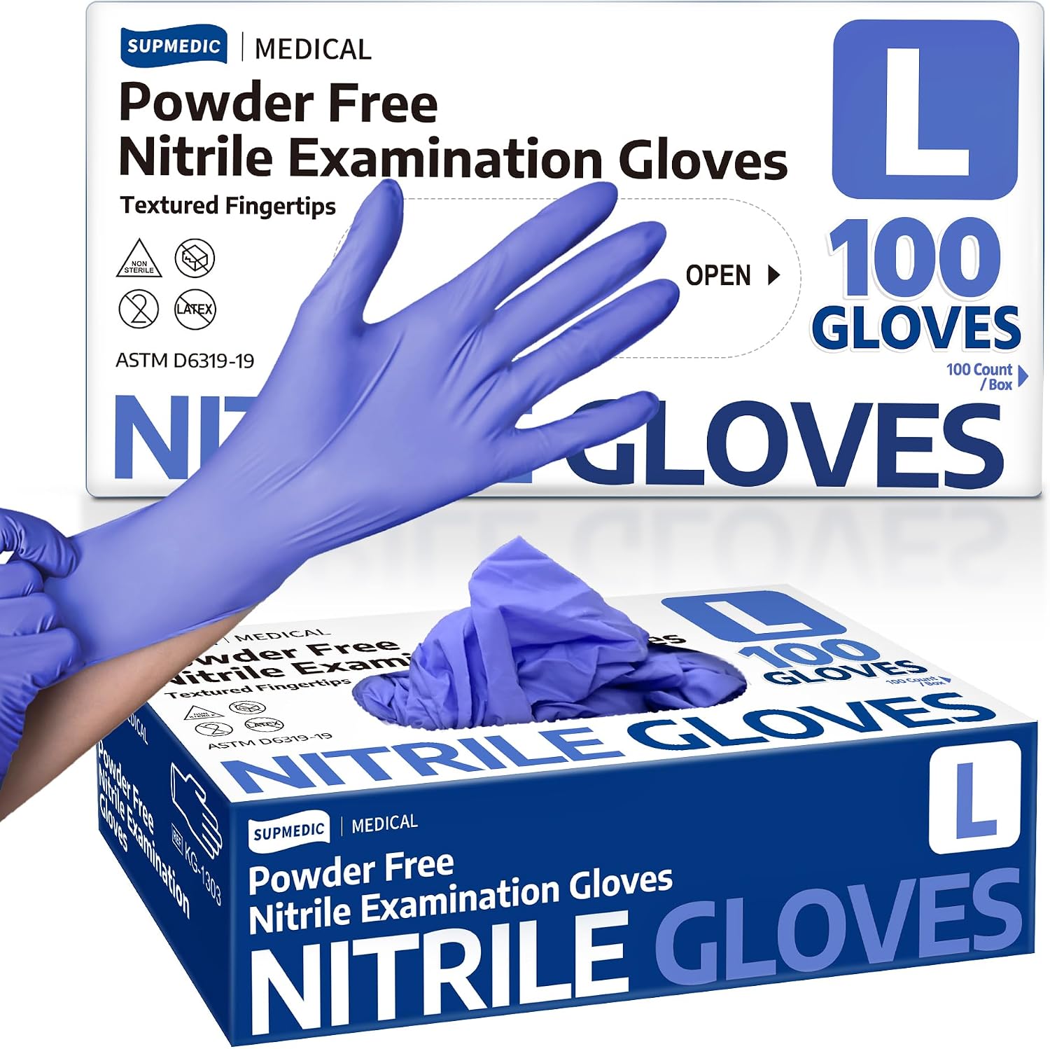 Exam Glove Nitrile - Guantes de Examen de Nitrilo Desechables,