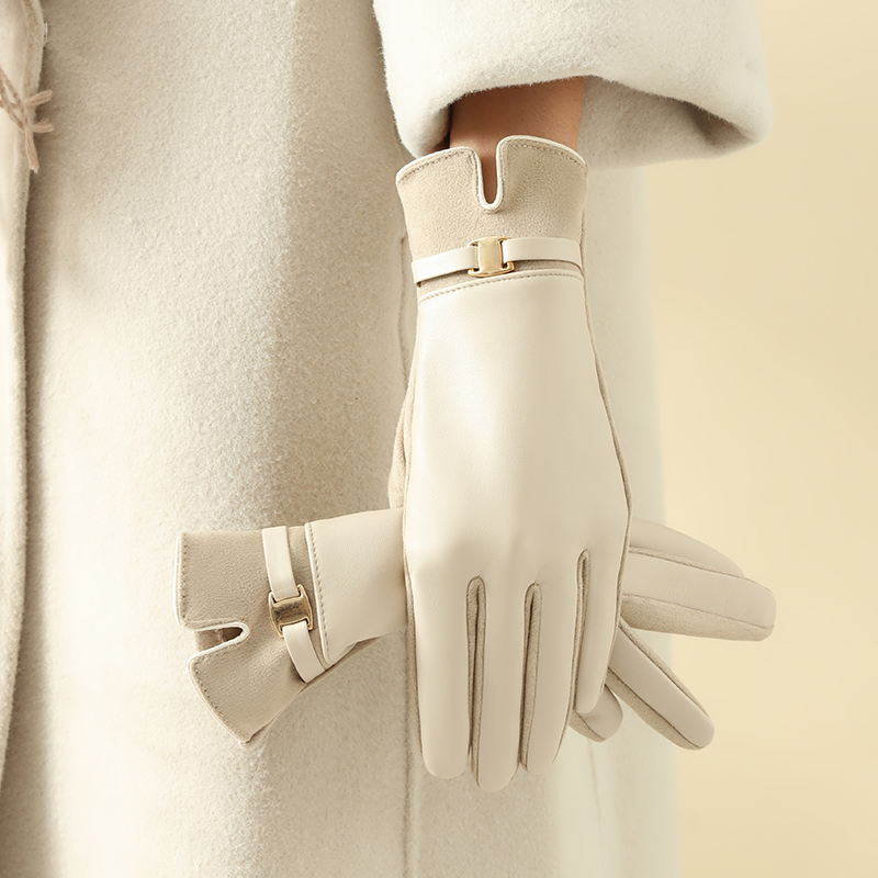 Leather Driving Glove - 1 par de guantes para mujer