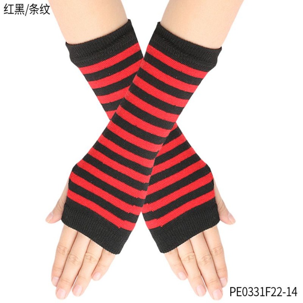 Fingerless Glove Knit - Guantes sin Dedos PESENAR Rojos y