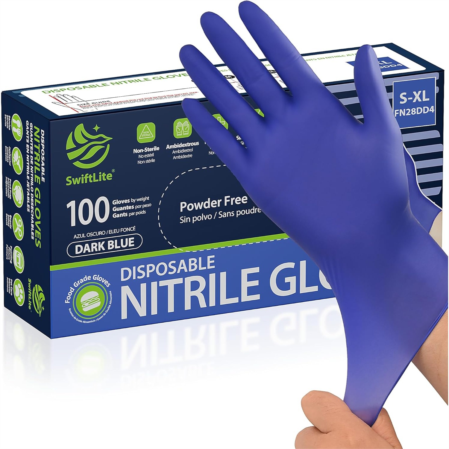 Rubber Glove Cleaning - Guantes de Nitrilo Desechables para Cocinar