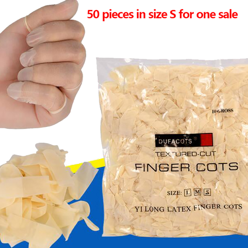 Latex Disposable Glove - 50 unidades/paquete de fundas desechables de