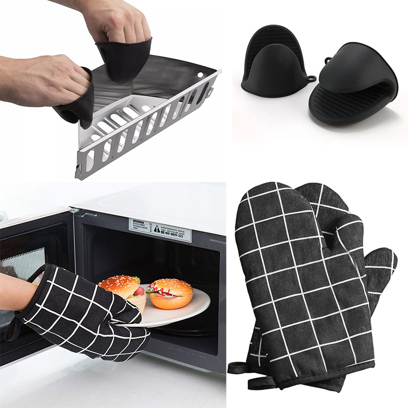 Oven Mitt Silicone - Manoplas de horno de silicona resistentes
