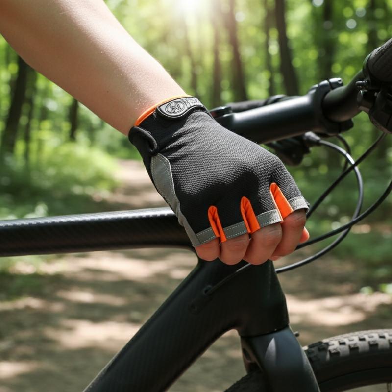 Fingerless Glove Knit - Guantes de Ciclismo de Medio Dedo