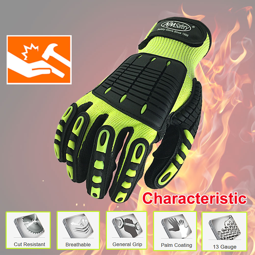 Work Glove Impact - NMSafety-guantes de alta calidad para mecánicos,