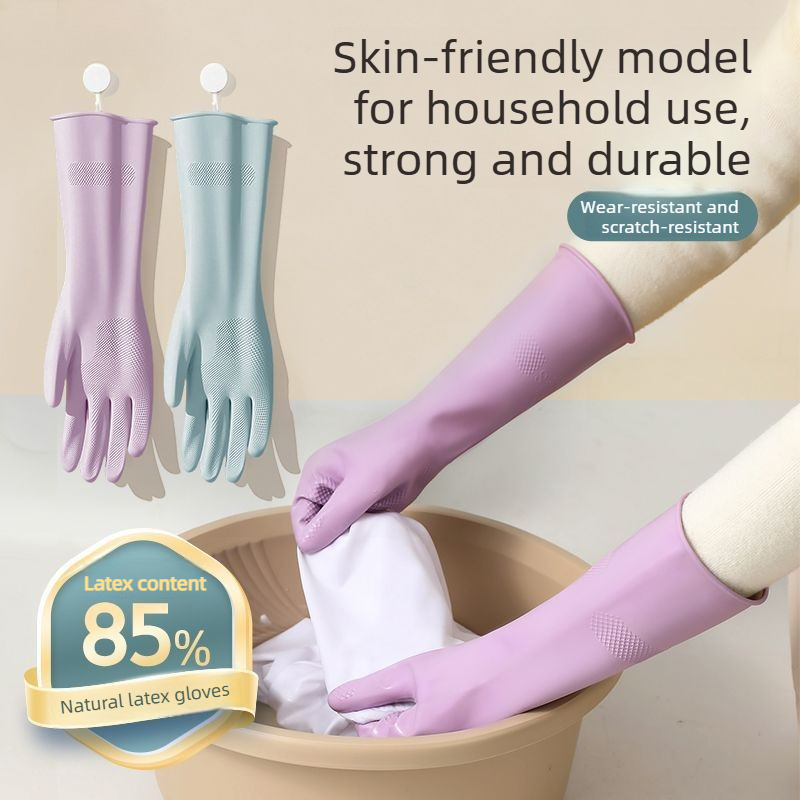 Dish Glove Rubber - Guantes para lavar platos de látex,