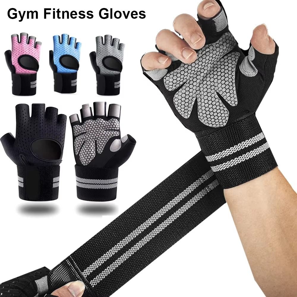 Workout Glove Gym - 1 par con soporte para muñeca,