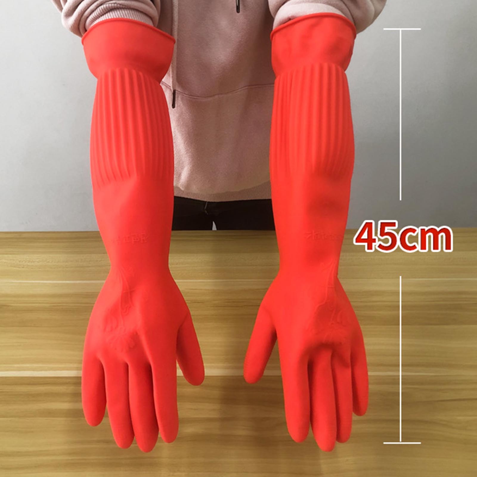 Dish Glove Rubber - Guantes limpios de goma cómodos y