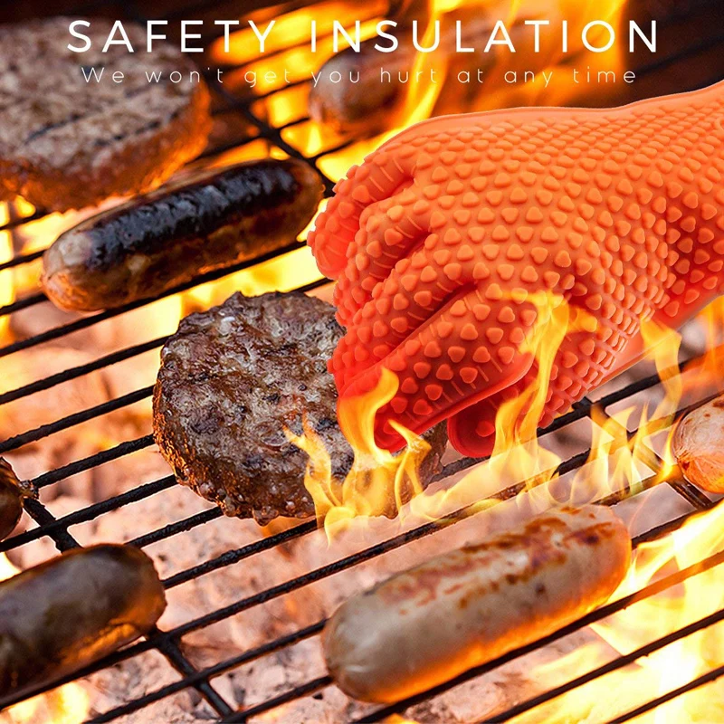 Oven Mitt Silicone - Guantes para asar de silicona para