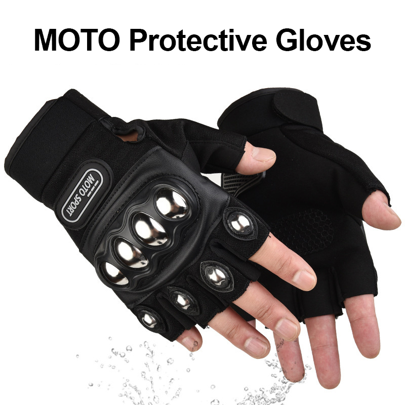 Motorcycle Glove Knuckle - Guantes de Motocicleta para Hombre, Tácticos,