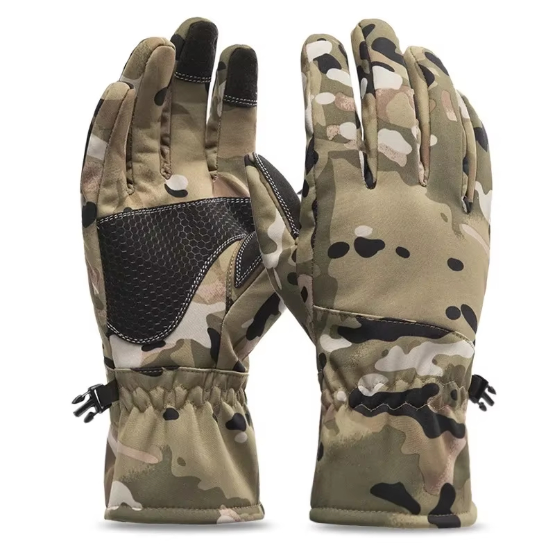 Ski Glove Waterproof - Guantes Tácticos de Camuflaje para Caza,