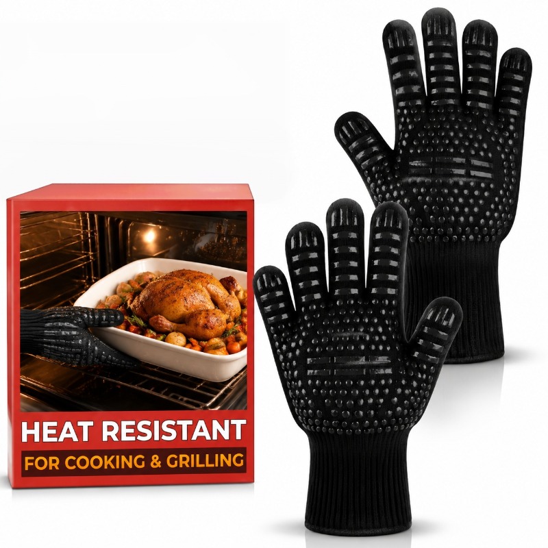 Oven Mitt Silicone - 1 unidad/1 par de guantes para