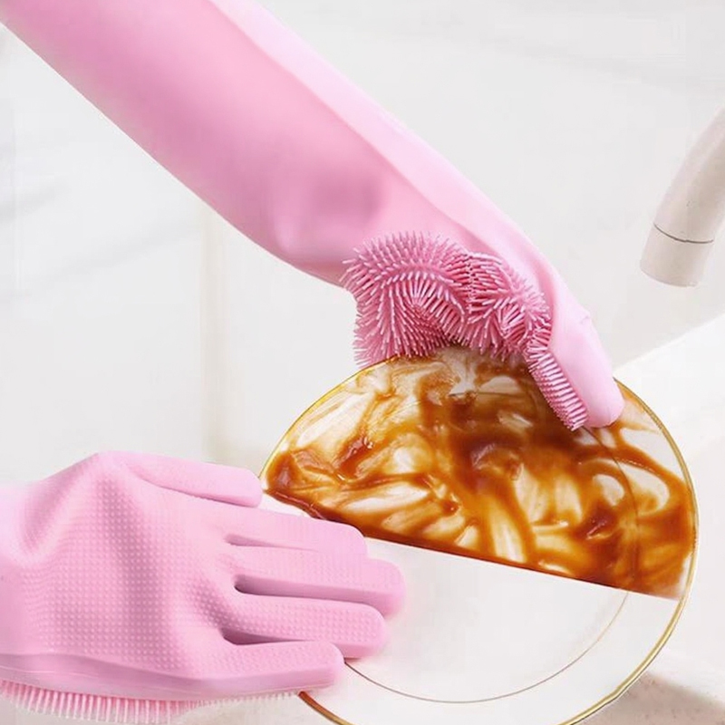 Dish Glove Rubber - Guantes de limpieza para lavavajillas, guantes