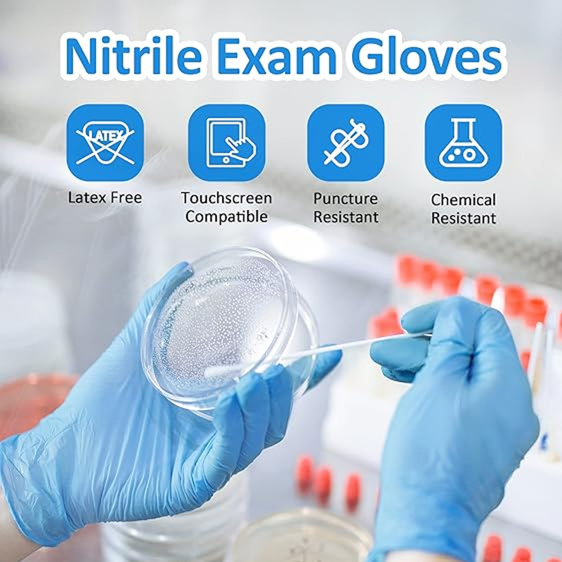 Exam Glove Nitrile - Guantes de Nitrilo Azules de Grado