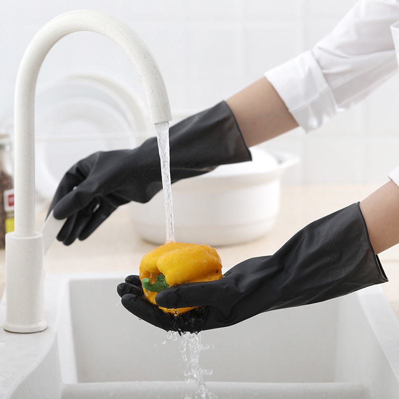 Guantes negros para limpieza d - Dish Glove Rubber reseña y precio