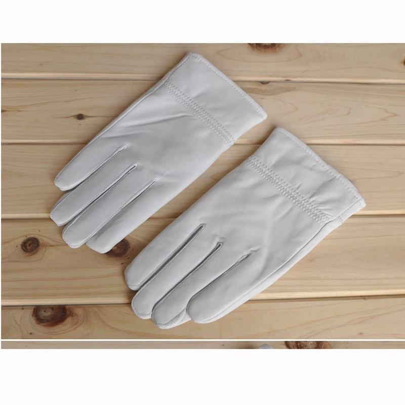 Guantes blancos de cuero genui - Leather Driving Glove reseña y precio