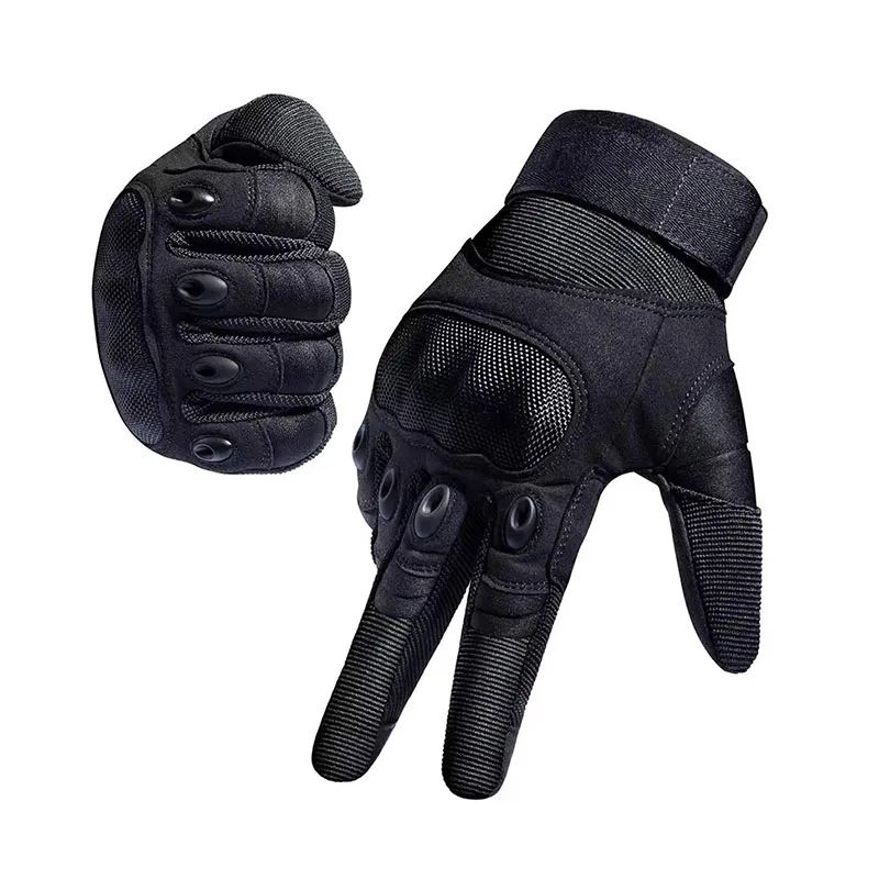 Guantes tácticos de dedo compl - Motorcycle Glove Knuckle reseña y precio