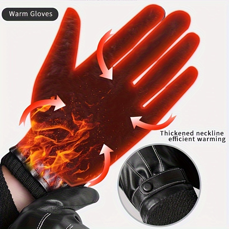 1 par de guantes de invierno c - Leather Driving Glove reseña y precio