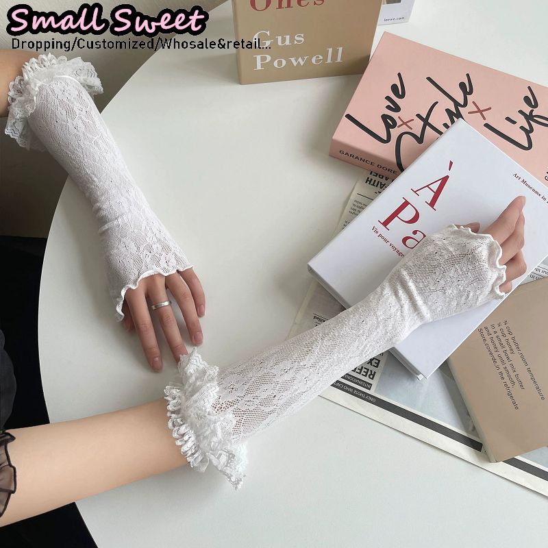 Mangas Blancas de Encaje Estil - Fingerless Glove Knit reseña y precio