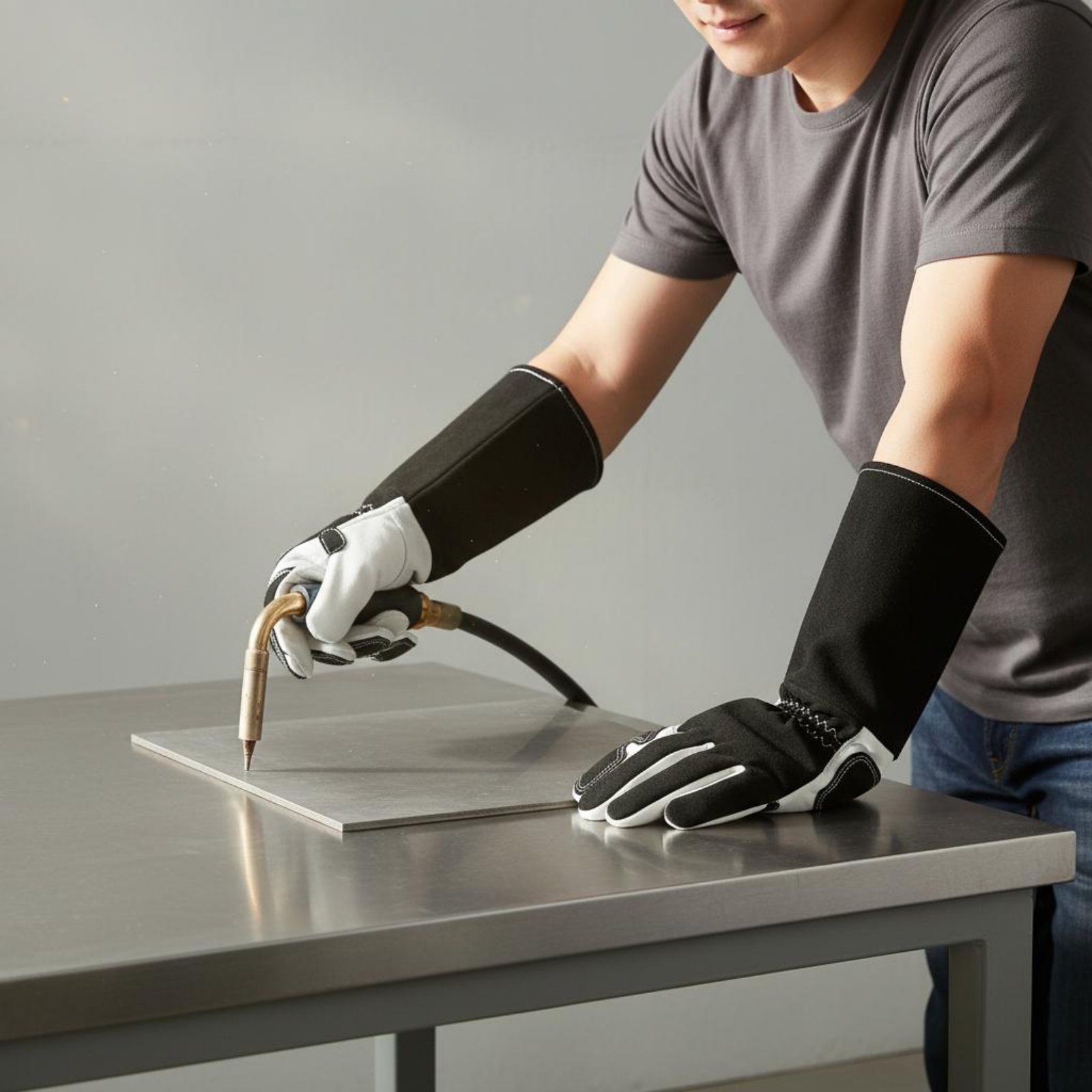 Guantes de Trabajo TIG con Dis - Heat Resistant Glove reseña y precio