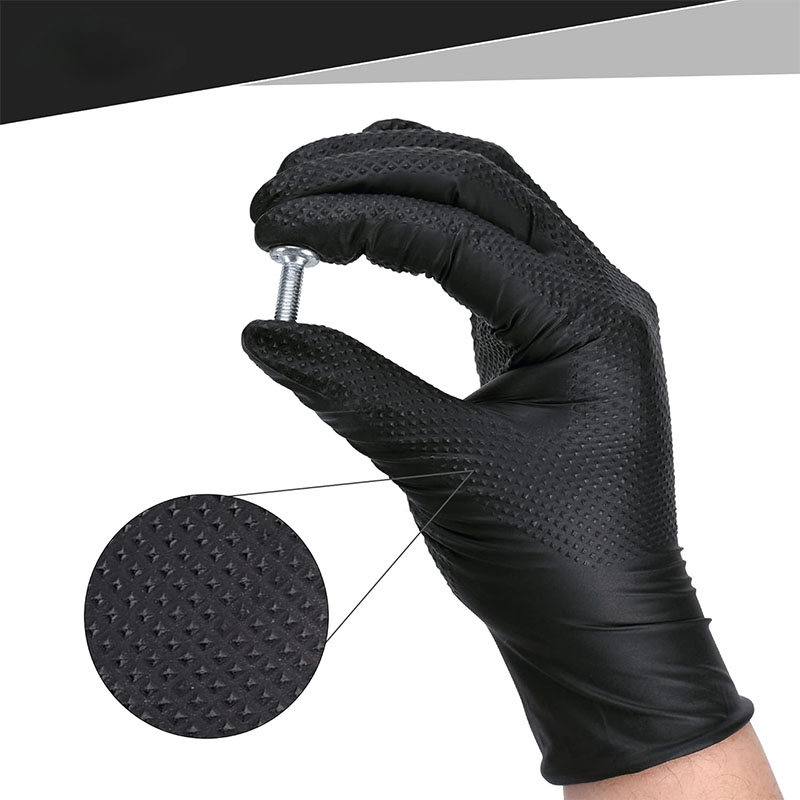 Guantes de nitrilo negros indu - Nitrile Mechanic Glove reseña y precio