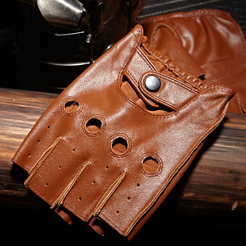 Guantes de medio dedo para hom - Leather Driving Glove reseña y precio