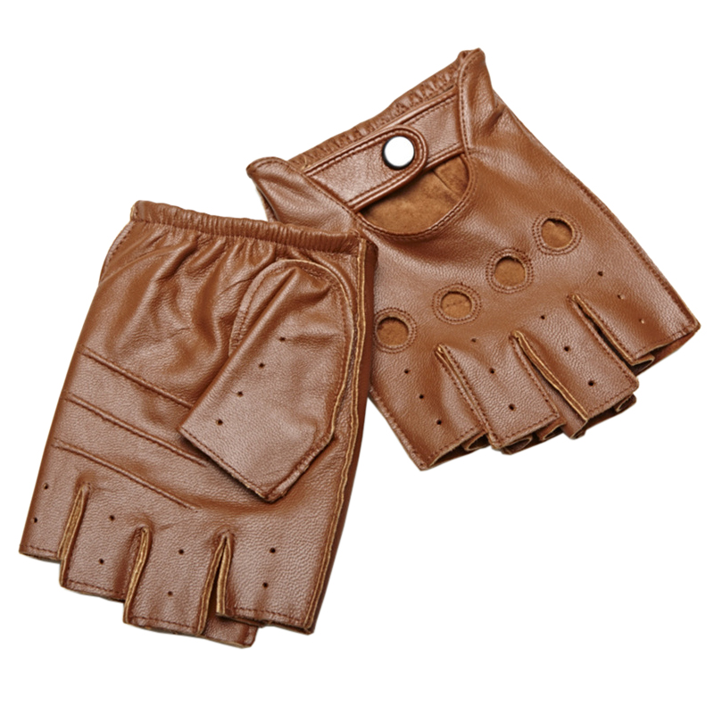 Guantes de medio dedo para hom - Leather Driving Glove reseña y precio