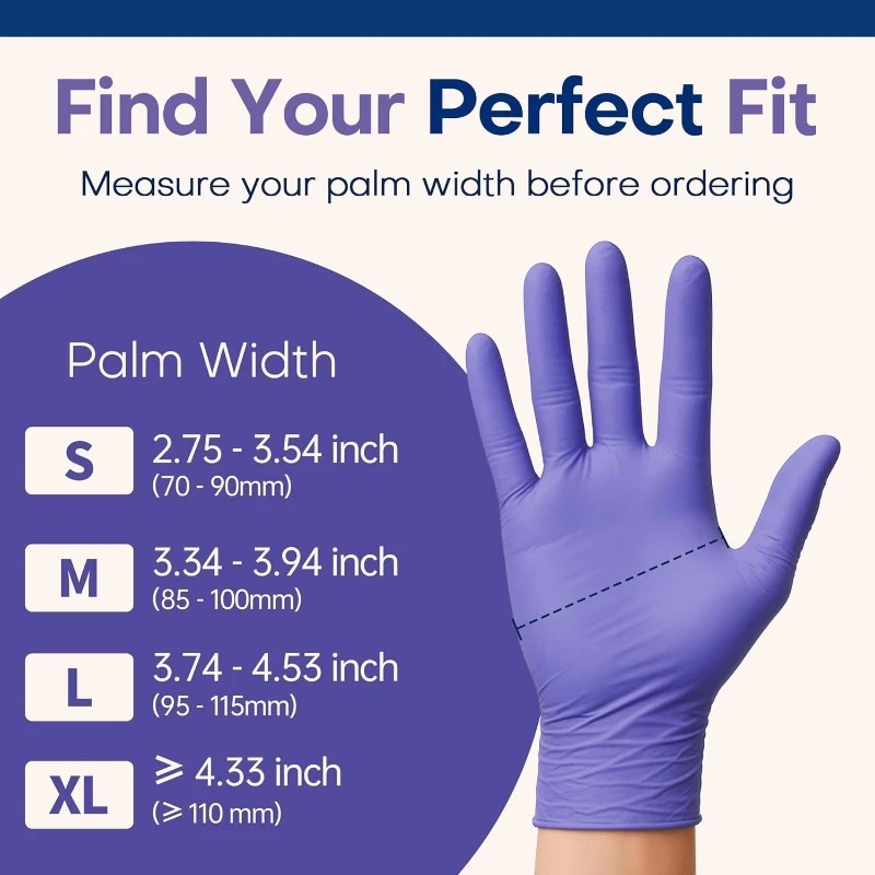 Guantes de Nitrilo Morados Sua - Exam Glove Nitrile reseña y precio
