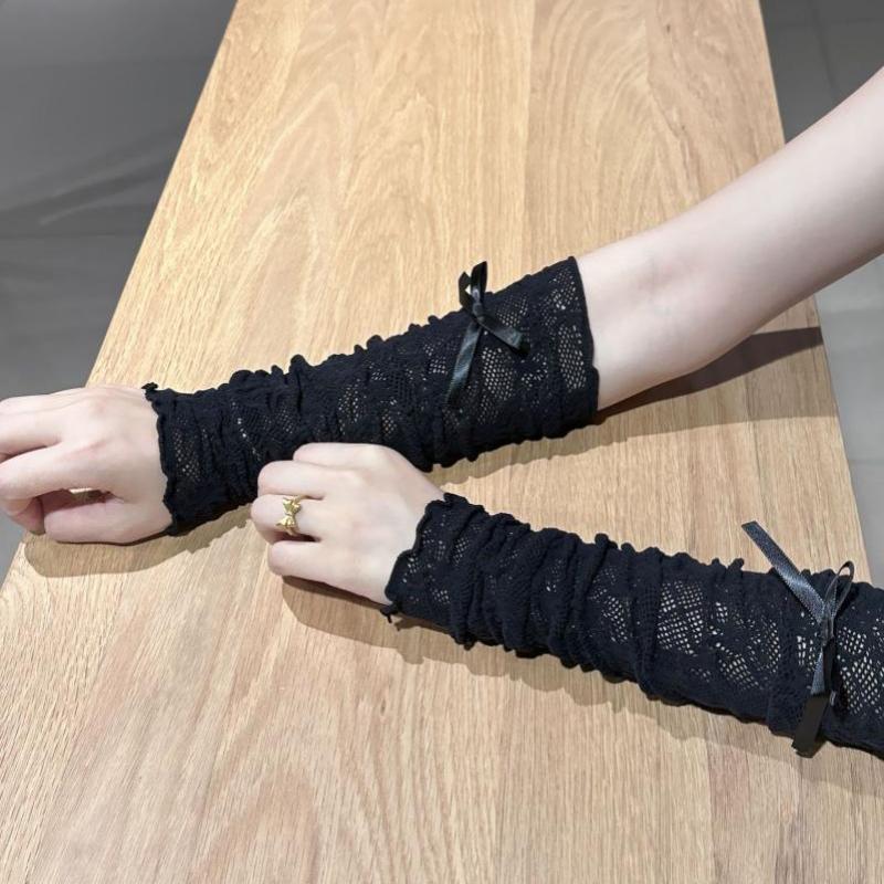 Guantes góticos de malla sin d - Fingerless Glove Knit reseña y precio
