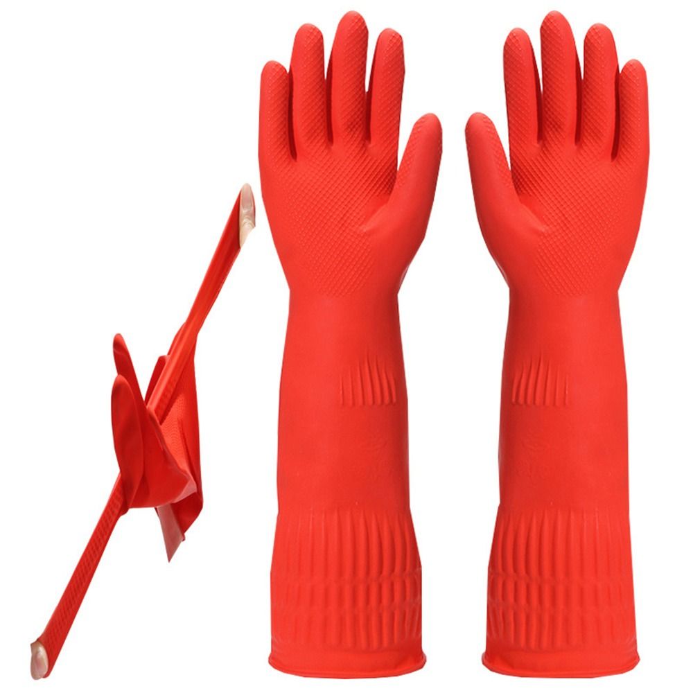 Guantes de goma de alta resist - Dish Glove Rubber reseña y precio