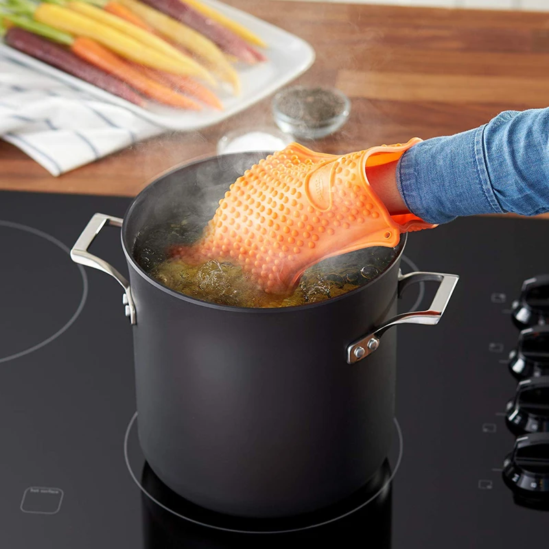 Guantes para asar de silicona  - Oven Mitt Silicone reseña y precio