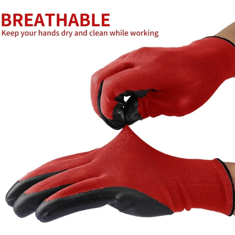 Guantes de trabajo de segurida - Nitrile Mechanic Glove reseña y precio