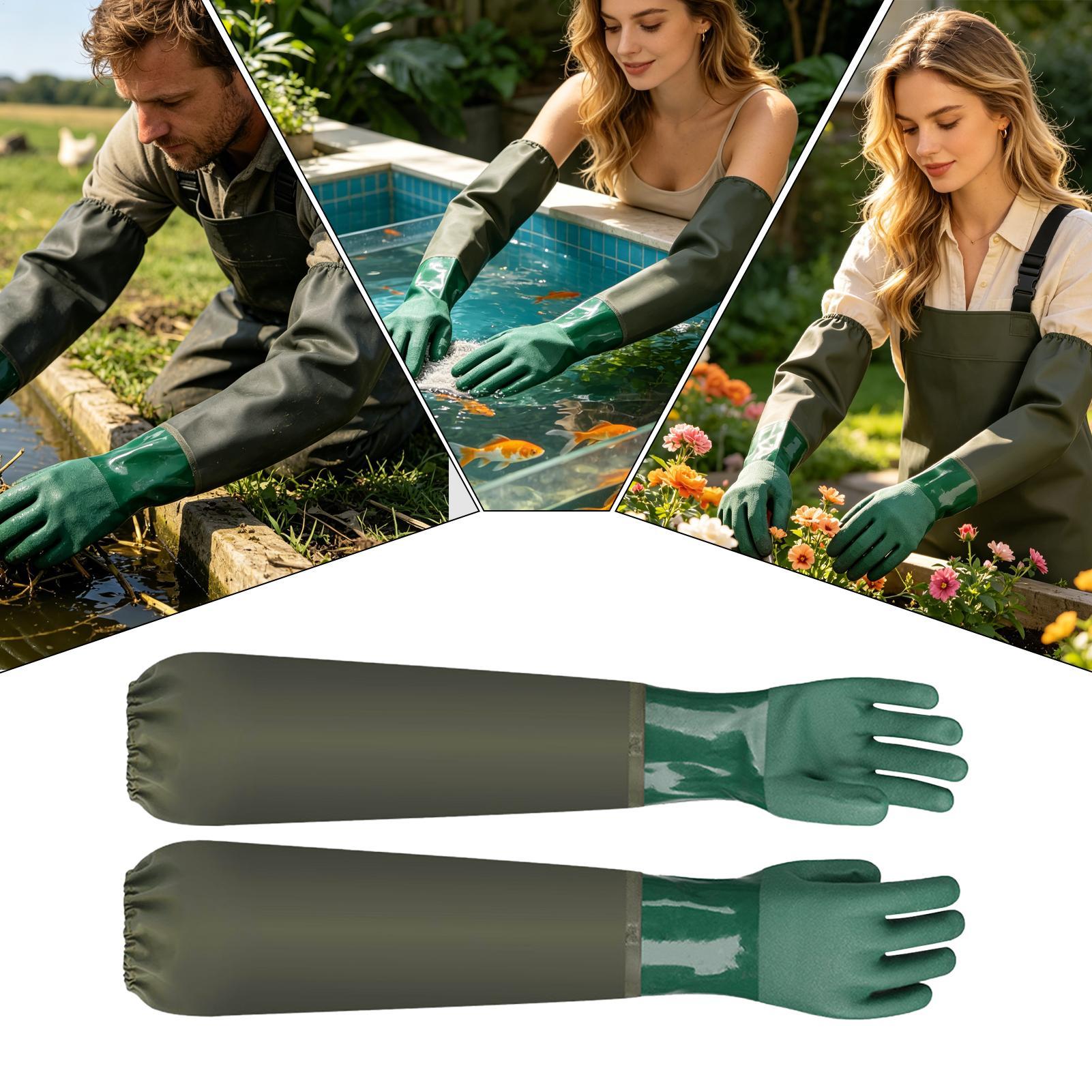 Guantes de goma impermeables,  - Rubber Glove Cleaning reseña y precio
