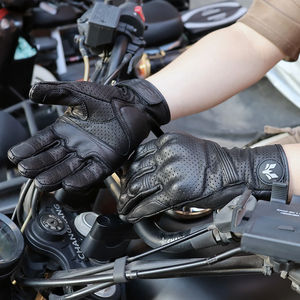 Guantes de moto de cuero vinta - Motorcycle Glove Knuckle reseña y precio