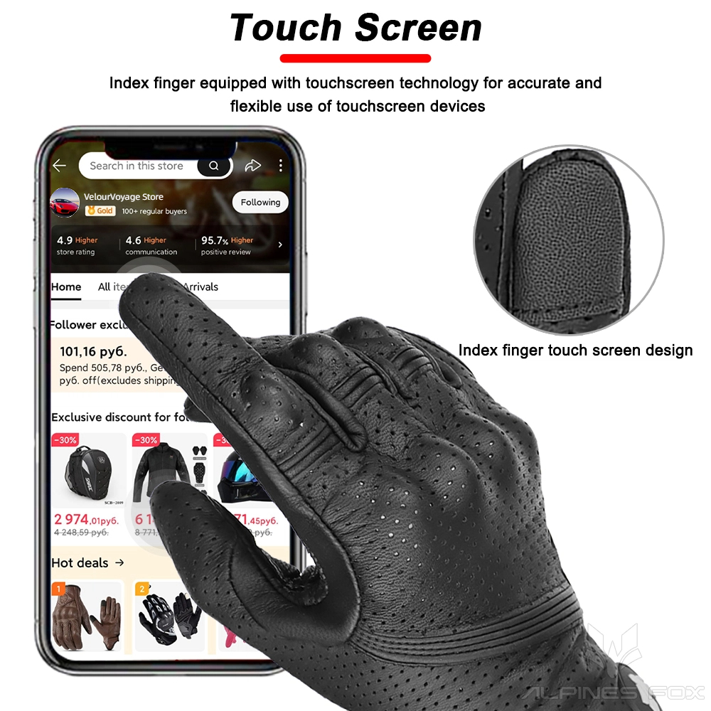 Guantes de moto de cuero vinta - Motorcycle Glove Knuckle reseña y precio