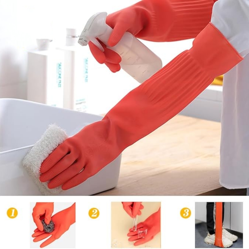 Guantes de limpieza de goma ex - Dish Glove Rubber reseña y precio