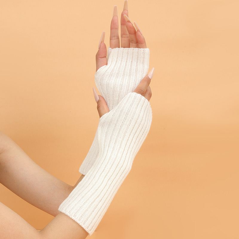 Mangas de brazo de punto cálid - Fingerless Glove Knit reseña y precio