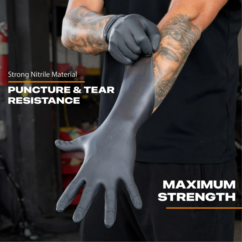 Guantes desechables de nitrilo - Nitrile Mechanic Glove reseña y precio