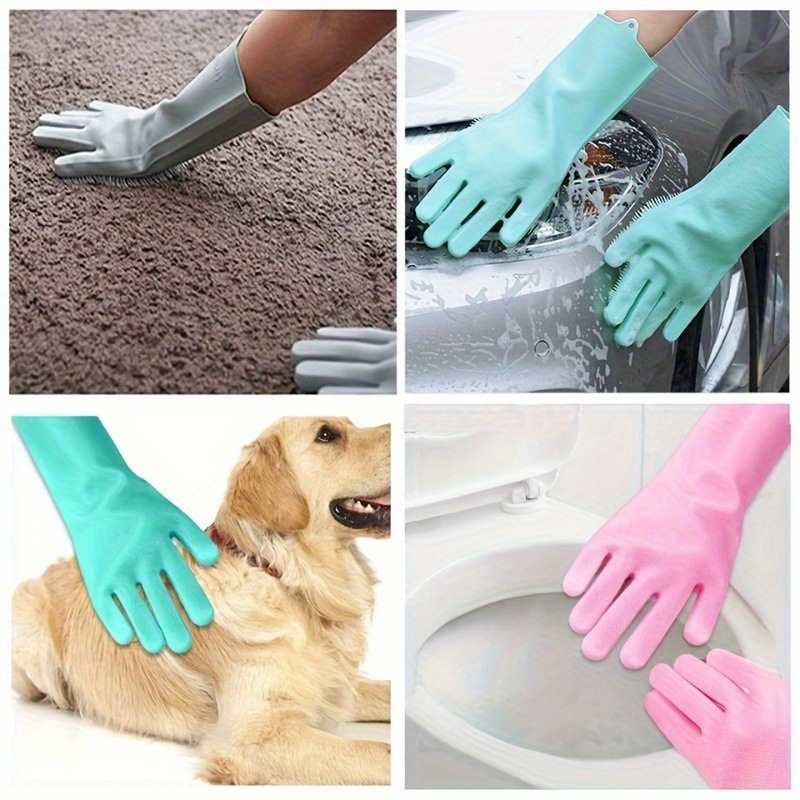 Guantes Multifuncionales de Si - Rubber Glove Cleaning reseña y precio