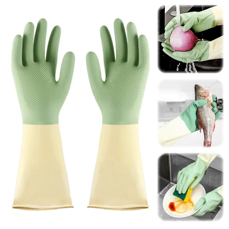 Guantes de cocina gruesos, gua - Dish Glove Rubber reseña y precio