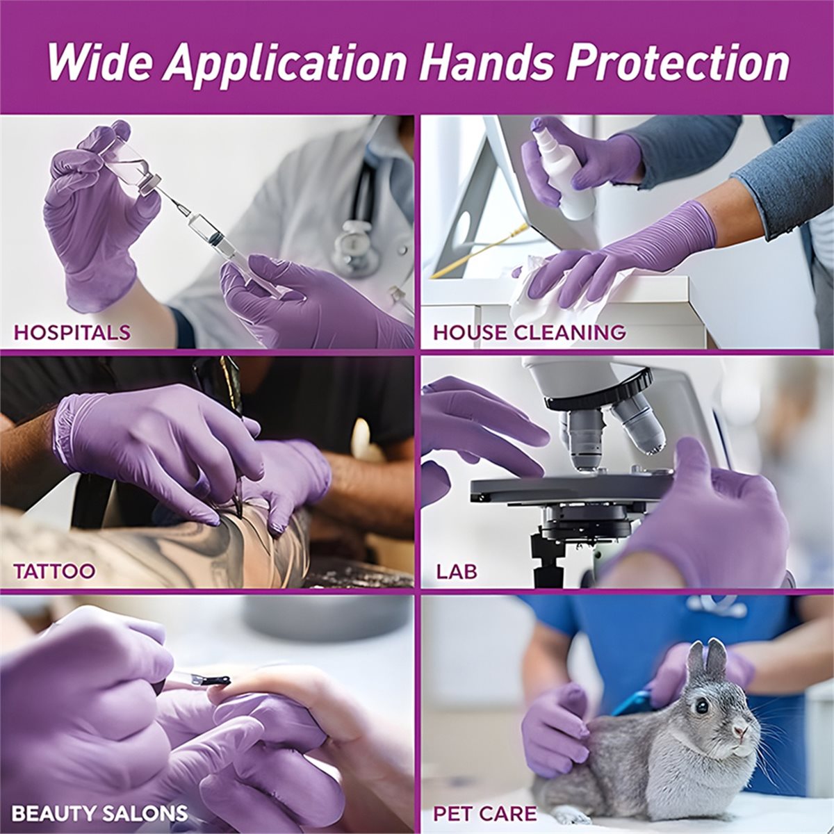 Guantes de nitrilo de alta cal - Exam Glove Nitrile reseña y precio