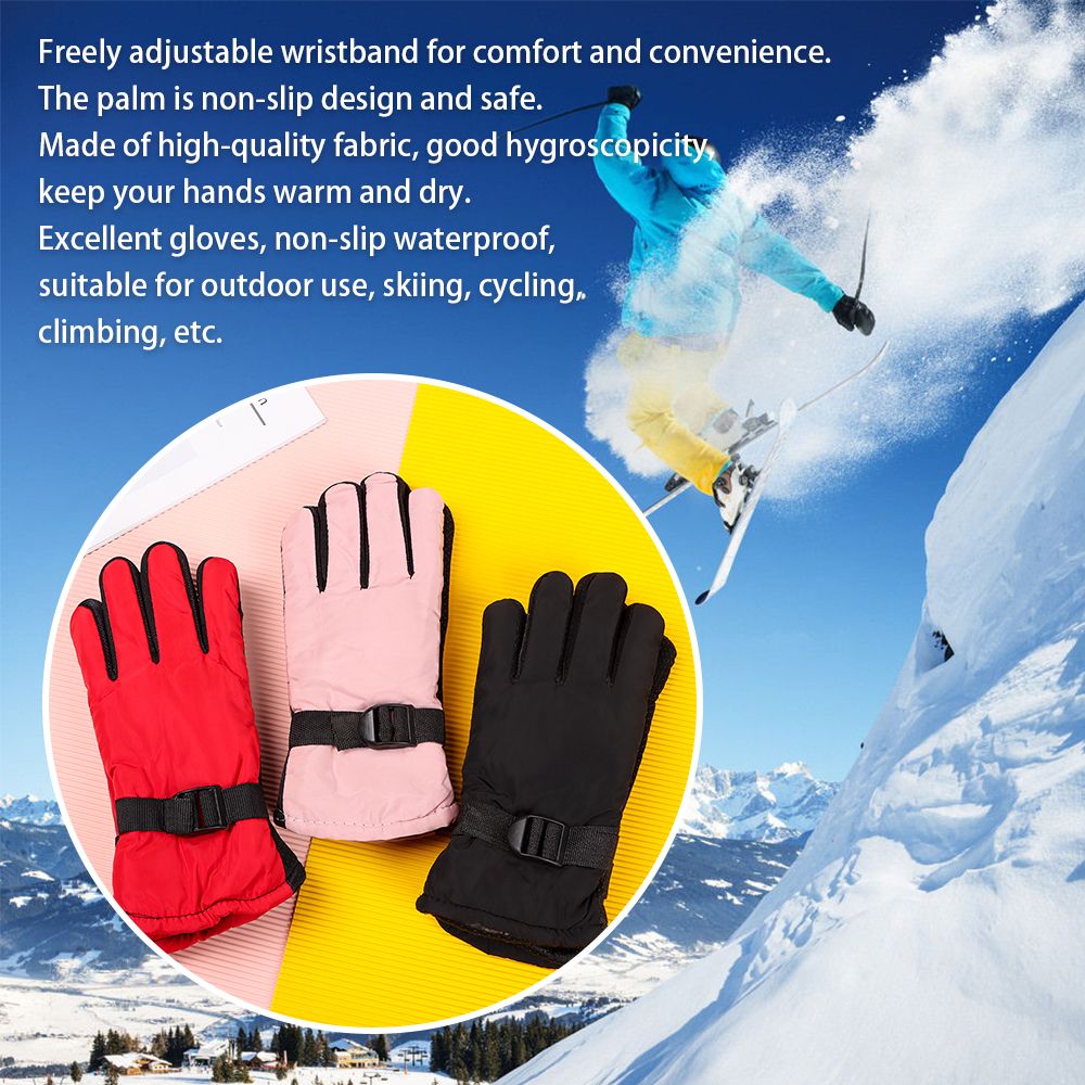 Nuevos niños adultos invierno  - Ski Glove Waterproof reseña y precio