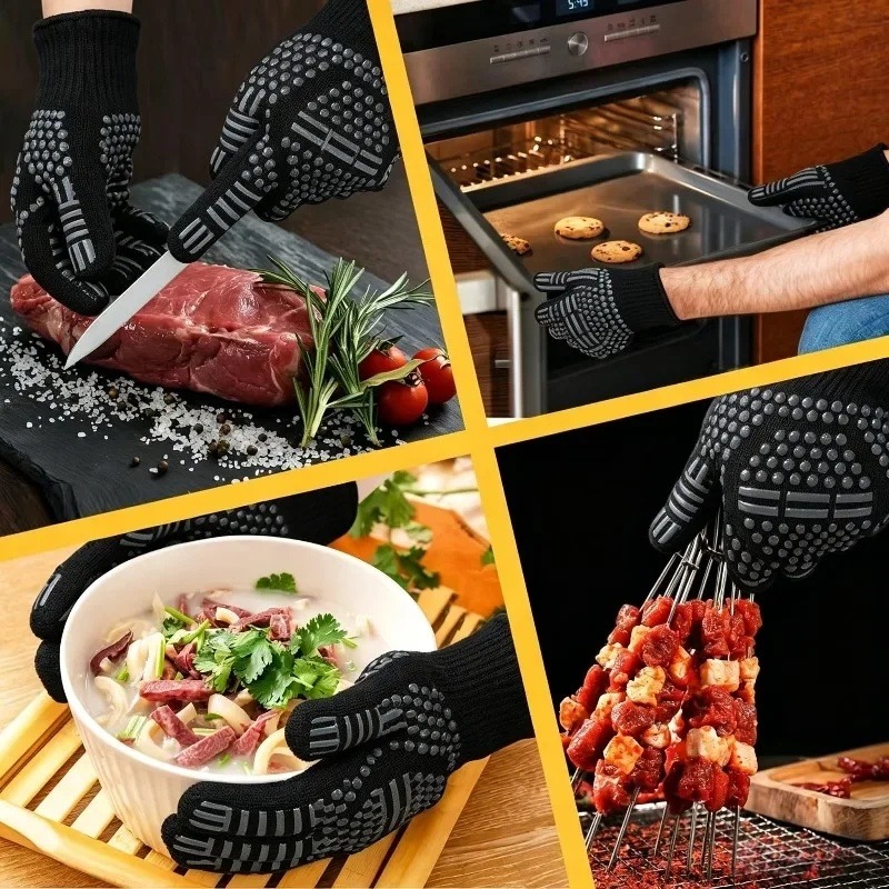 1 unidad/1 par de guantes para - Oven Mitt Silicone reseña y precio