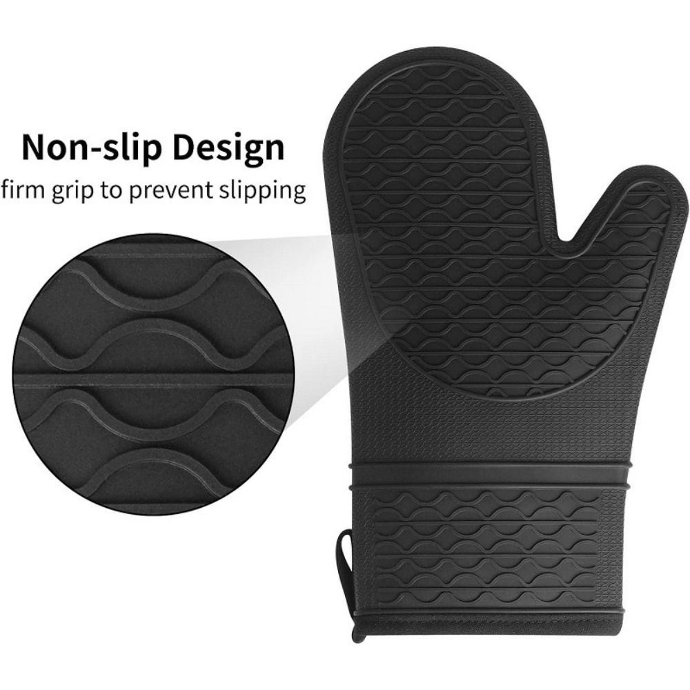 Manoplas de silicona de grado  - Oven Mitt Silicone reseña y precio