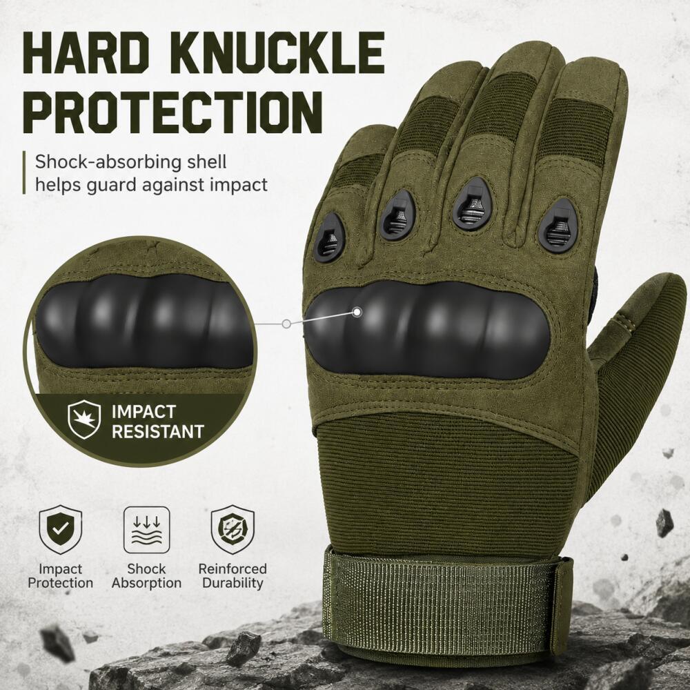 Guantes Tácticos de Dedo Compl - Motorcycle Glove Knuckle reseña y precio