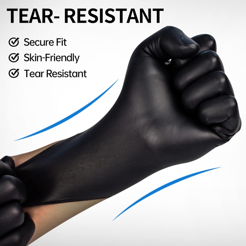 100 Guantes de Nitrilo Negros  - Latex Disposable Glove reseña y precio