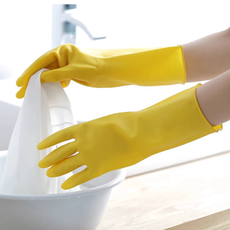 Guantes de goma para lavar pla - Dish Glove Rubber reseña y precio