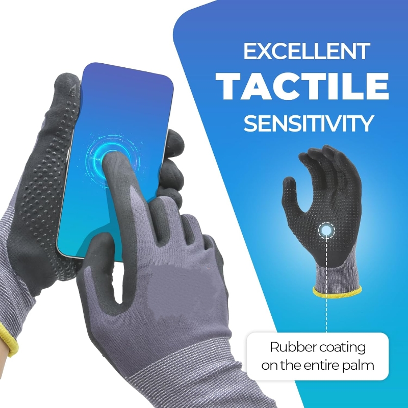 Guantes de trabajo de segurida - Nitrile Mechanic Glove reseña y precio